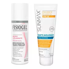 Fisiogel Sérum Hidratante + Sunmax Primer Facial Matte Fps30