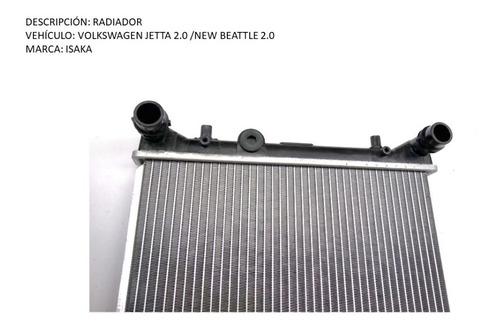 Radiador Volkswagen Jetta - Octavia - New Beattle Foto 2