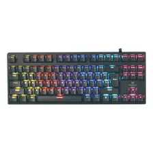 Teclado Gamer Mecanico Tkl Monster Punisher Color Del Teclado Negro Idioma Español Latinoamérica