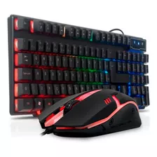 Kit Teclado Gamer Semimecânico E Mouse Para Ps4 Ps5 Pc Note