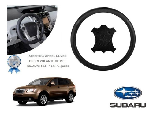 Funda Cubrevolante Negro Piel Subaru Tribeca 2013 Foto 2