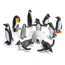 Figura De Juguete De Animal Polar Con Simulación De Pingüino