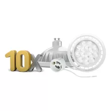 Zocalo Portalampara Gu10 Con Lámpara Ar111 Led Pack 10