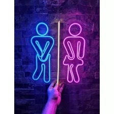 Neon Led Para Baños Hombre Y Mujer 