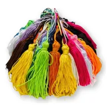 100 Franja Pingente Tassel Seda 8cm- Escolha A Cor