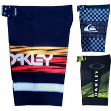 Kit 3 Bermudas Masculina Tactel Elastano Praia Surf Verão