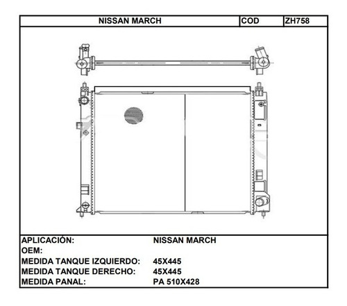 Tanque Plstico Izquierdo Nissan March / Nissan Versa Foto 2