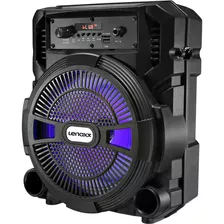 Caixa De Som 120w Woofer 8 Bth Fm Led Tws Lenoxx Ca80