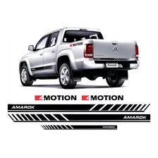 Kit Adesivos Amarok Faixa Lateral Traseira 4motion Ama124