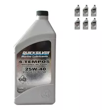 Lubrificante Quicksilver 25w40 4 Tempos 1 Litro Kit C/6