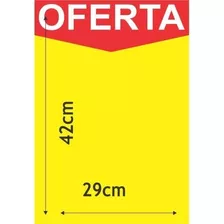 Cartaz Marcação Oferta Amarelo A3 250g 29x42cm 100unid Radex