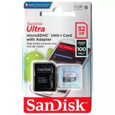 Cartao Memoria Micro Sd Sandisk 32gb Ultra Classe 10 Lacrado