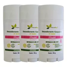 Desodorante Naturaldry Mujer En Barra Corporal 3 Pack De 50g