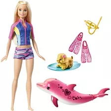 Barbie Dolphin Magic Snorkel Fun Friends Playset