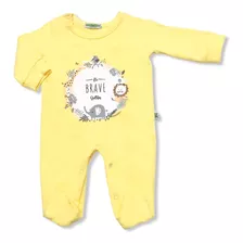 Enterito Pijama De Bebe Con Estampa Y Broches Pañaleros