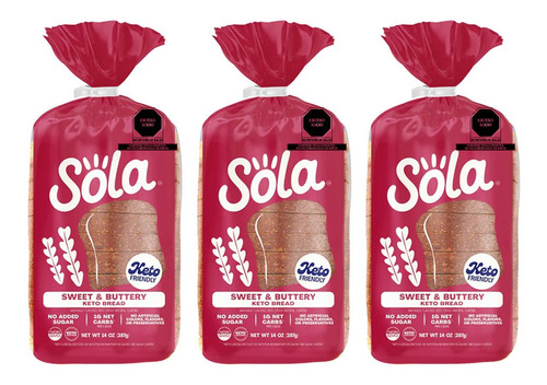 Sola 3 Pack Keto Buttery
