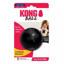 Kong Ball Extreme M/l Pelota Perro Ultra Resistente Color Negro