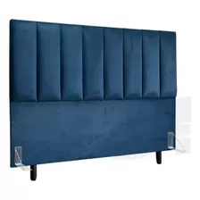 Cabeceira Estofada Cama Box Queen Carla 1,60cm Suede C/frame