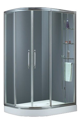 Shower Door Rectangular 80x120x180 Vidrio Templado Derecho 