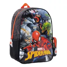 Mochila De Espalda Spiderman Con Lic. Original 16'' 38211