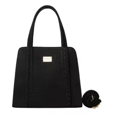 Bolsa Para Mujer Fana Jupiter Color Negro Fina