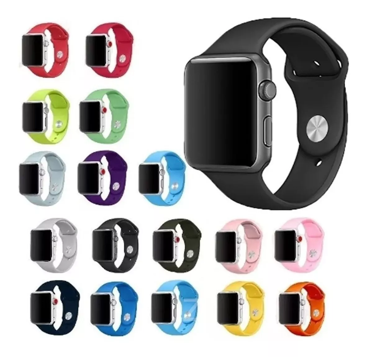 Kit 10 Pulseitas Apple Watch Silicone Smartwatch Iwo