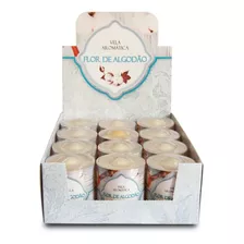 Vela Aromática Flor De Algodão 12un Produto 100% Nacional