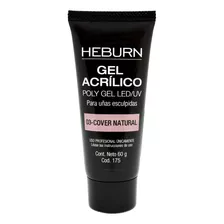 Heburn Gel Acrílico Poly Gel Led Uv Uñas Esculpidas 60gr 175 Color 03 - Cover Natural