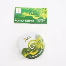 Coleção 8 Porta Copo Bolacha Copa Brasil 2014 Futebol Novo