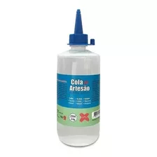 Cola Artesão Silicone Liquida Eva Isopor 250ml Kit 2 Uni.