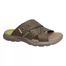 Sandália Flats Couro Itapuã Ébano Masculino