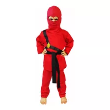 Fantasia Infantil Ninjago Kai Vermelho Ninja De Fogo