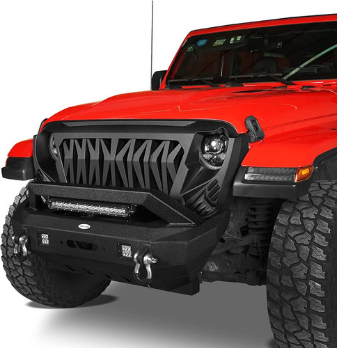 Mscara Frontal Jeep Wrangler  2008-2018 Estilo Enojado Foto 2