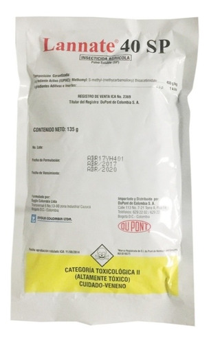 Lannate 40 Sp. 135grs. Insecticida Agricola. 