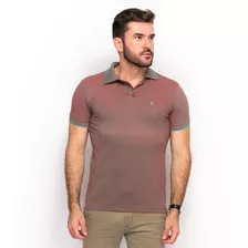 Camiseta Polo Malha Masculino Teodoro Lisa Slim Casual