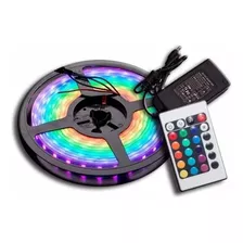 Megatronica Kit Tira Cinta Luz Led Rgb + Control + Fuente