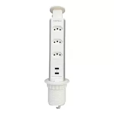 Torre Tomadas Hafele Retrátil 10a Usb 2.1 Para Mesa Bancada