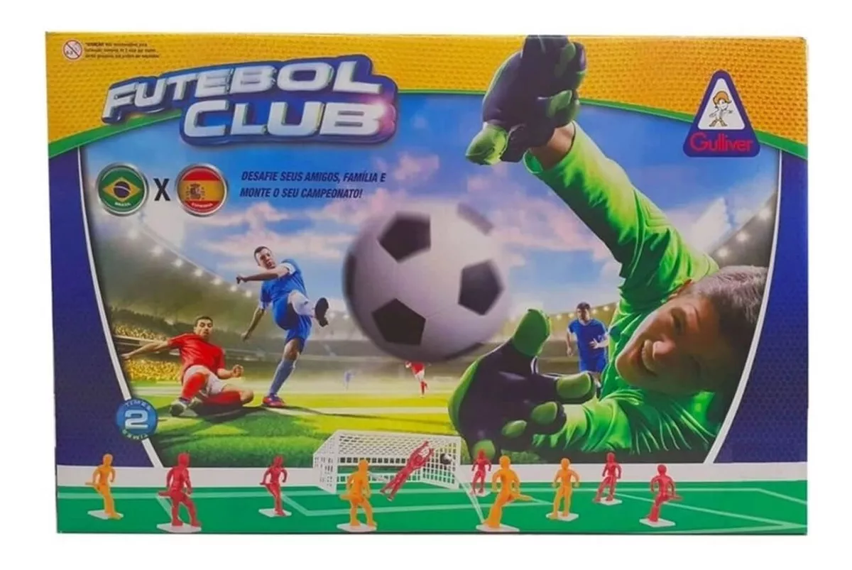 Brinquedo Futebol De Mesa Club Seleções Brasil X Espanha