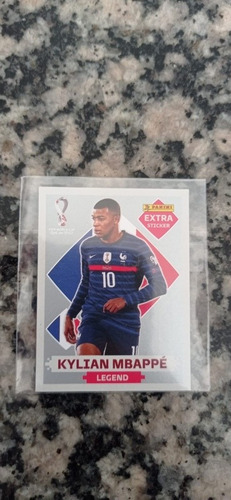 Figurinha Kylian Mbappé Legend Prata Extra Stricker