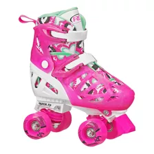 Patines 4 Ruedas Niña Ajustables Roller Derby Talla 30 A 32