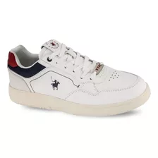 Tenis Urbano Polo Club Ligeros Para Hombre Blanco