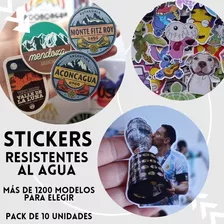 Stickers, Calcos, Resistentes Al Agua, Pack X10 Unid