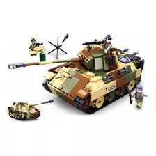 Tanque De Guerra Lego Panther Bloco De Montar Ww2