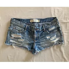 Abercrombie. Divino Short Jean Corazones. Talle 27