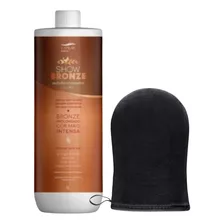 Auto Bronzeador Show Bronze 1l Tradicional + Luva Aplicadora