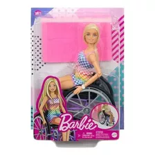 Boneca Barbie Fashionistas Loira C/ Cadeira De Rodas Mattel