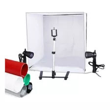 Oferta! Caja Luz Fotografica 60 Cms Kit Fotografico Portatil