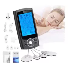 Electroestimulador Muscular Masajeador 2 Canales Recargable Tens Potente Sesiones Prolongadas Inalambrico Facil Transportar Mini Eficaz Rehabilitacion Anticelulitis Cuello Cuerpo Psoas Espalda Pies