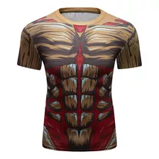 Playera Ejercicio Muscle Attack On Titan El Titán Blindado