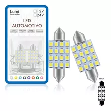 Kit 4 Lampada Torpedo 16 Led Smd 3528 12v 31 36 39 41 Mm 